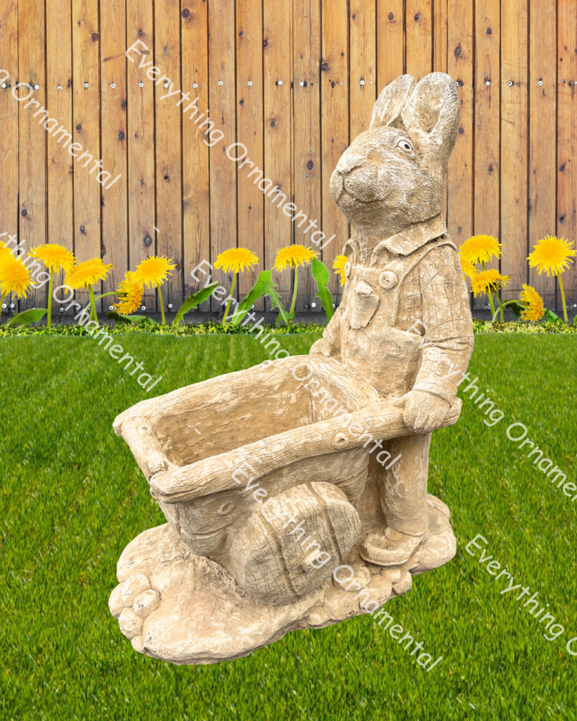 Mr Rabbit Planter Garden Ornament - Everything Ornamental